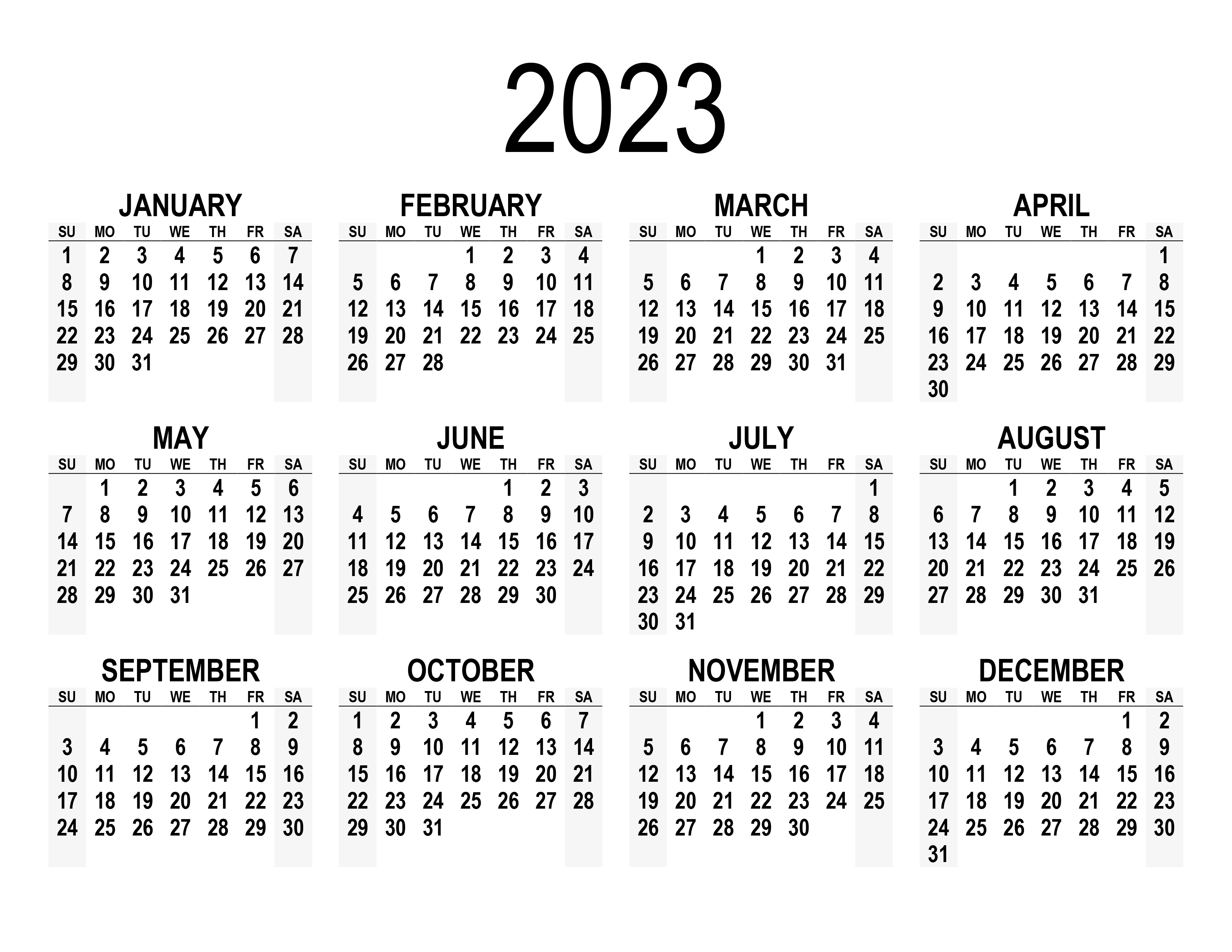 Printable Calendar 2023 - 2023 P Jovita Idar American Woman Quarter
