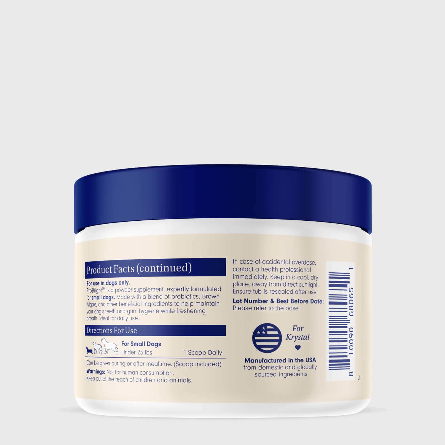ProBright™ Powder | Helps Clean Teeth & Freshen Breath | PetLab Co. - Petlab Co. Probright Dental Powder - Dog Breath Freshener -