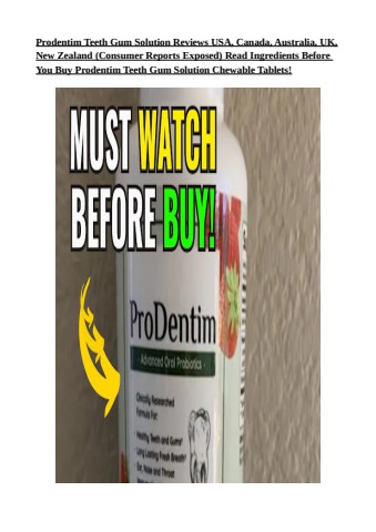 Prodentim Reviews Consumer Reports Complaints Bbb