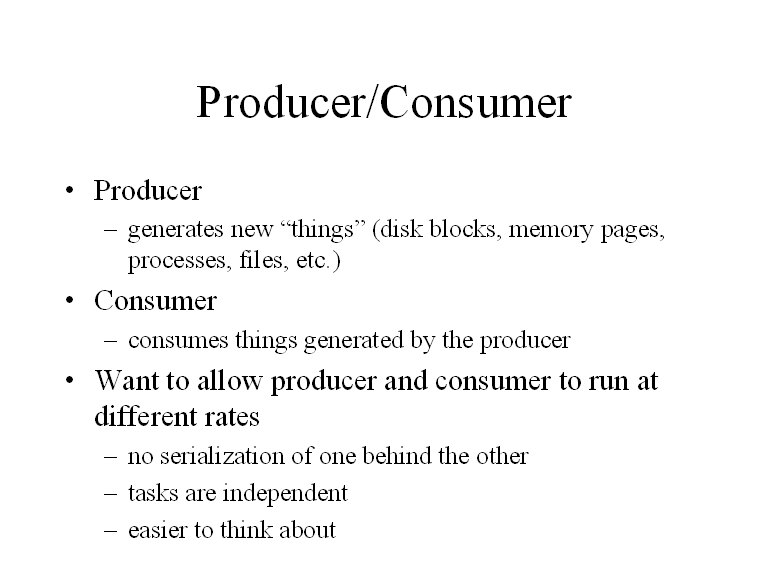 Producer/Consumer - Occurs When Production Is In Accordance With Consumer Preferences