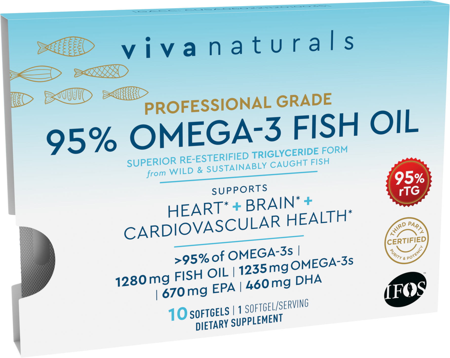 Professional Grade 95% Omega-3 Fish oil | Viva Naturals Inc - Omega 3 Fish Oil Viva Naturals