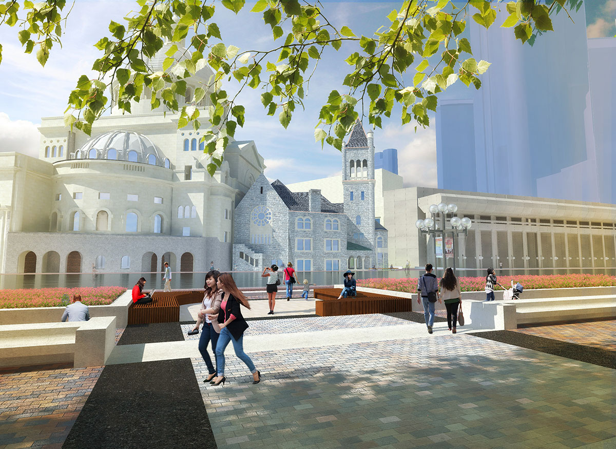 Project Details | Christian Science Plaza - Reflecting Pool At The Christian Science Plaza
