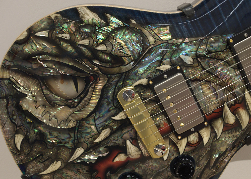 PRS "Dragon 2002" electric guitar detail, 2002; Pearl Work… | Flickr - Prs Guitar With A Dragon Inlay