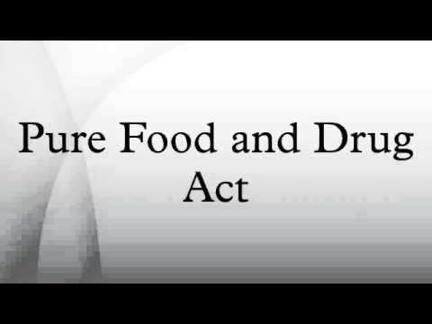 Pure Food And Drug Act Drawing