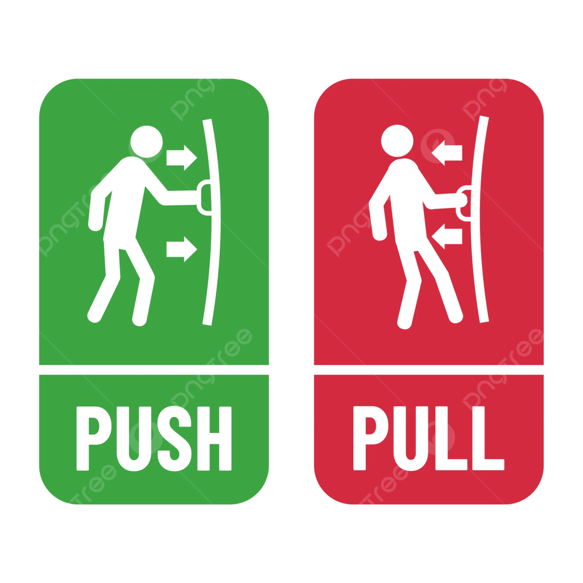Push And Pull Sign With Gesture Illustration In Green Red Colors Vector - Push The Coin Real Money Withdrawal Review