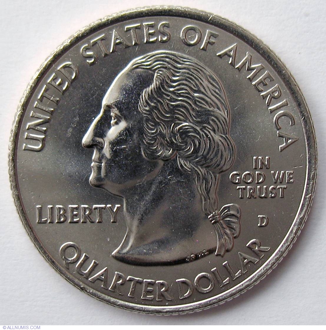 Quarter Dollar 2009 D- District of Columbia, Quarter, District of - Quarter Of A Million In Numbers
