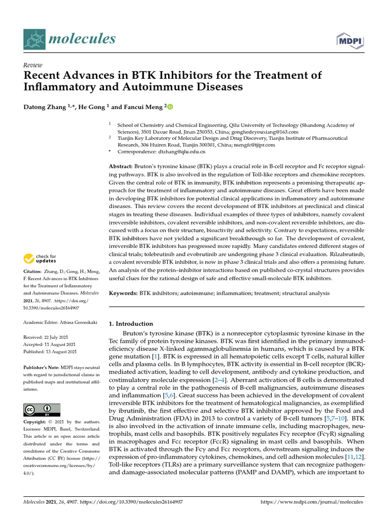 When Will Btk Inhibitors Be Approved For Ms
