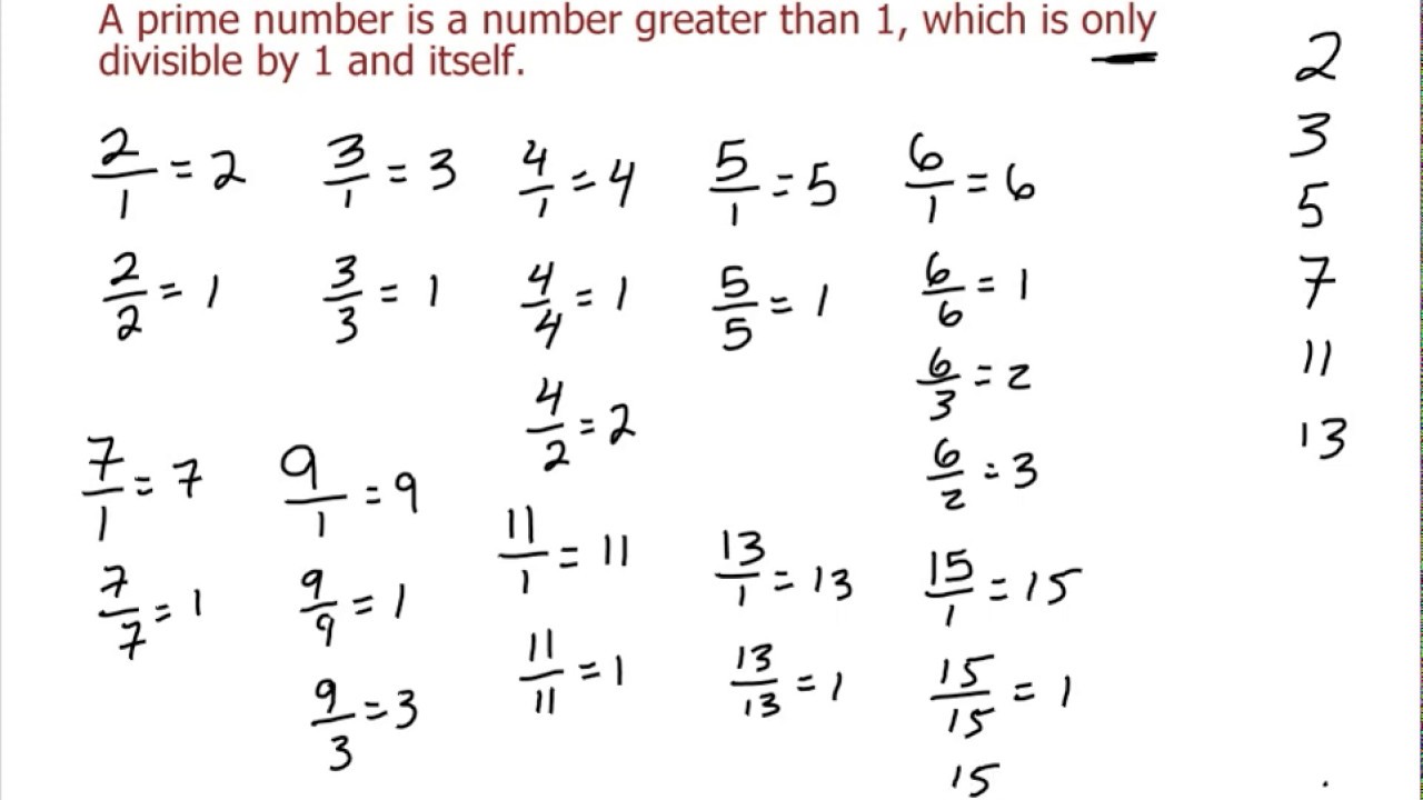Recognizing Prime or Composite Numbers - YouTube - Is 17 A Prime Number Or A Composite Number