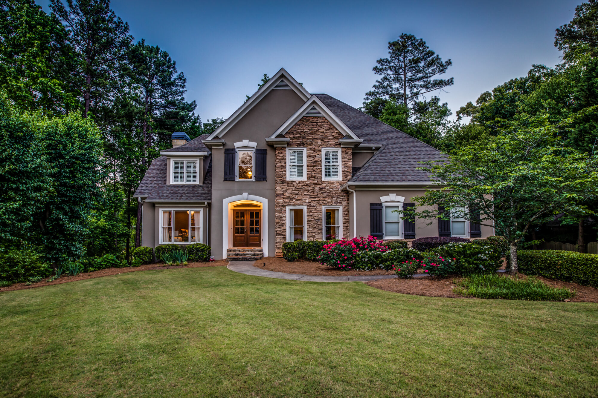 Residential Real-Estate Exterior Architecture Photo at Twilight - Adam - Property For Sale St Augustine Fl