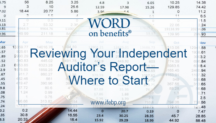 Reviewing Your Independent Auditor’s Report—Where to Start - Word on - Independent Auditors Express An Opinion On The