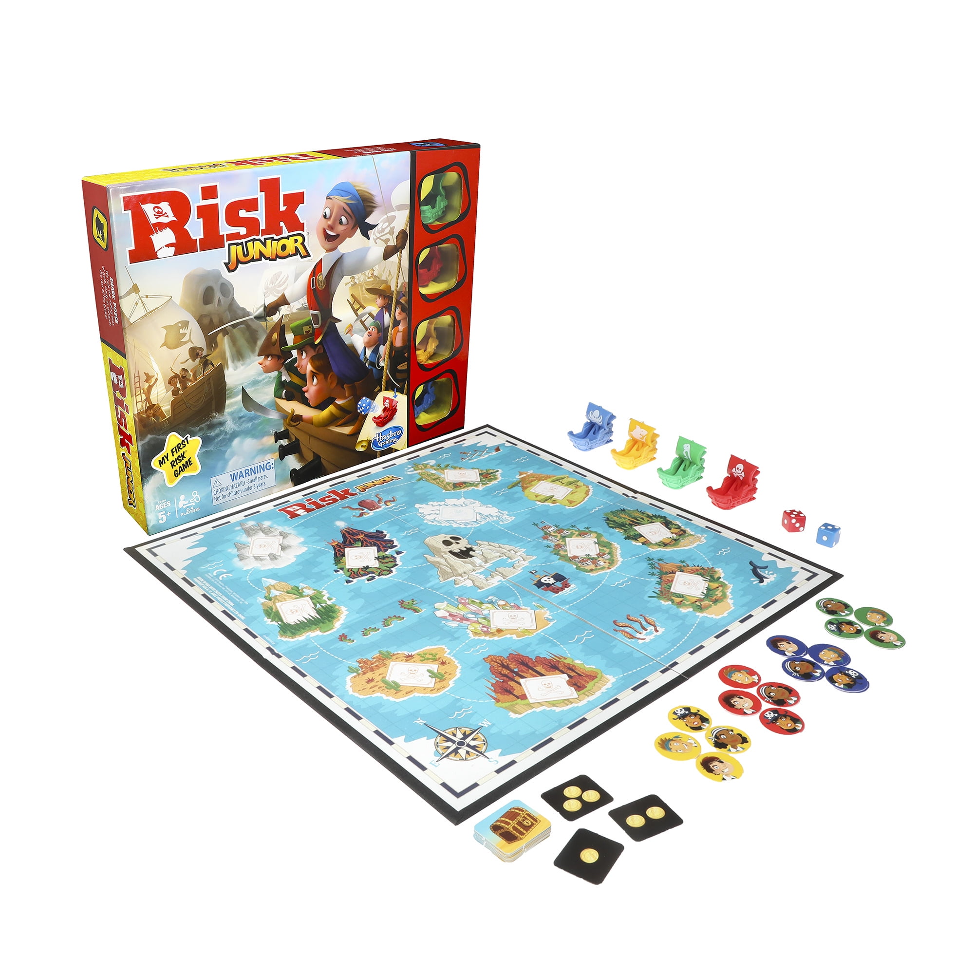Risk Game Junior Edition, Strategy Game, For Kids Ages 5 and Up - Risk Taking Involves Following Appropriate Procedures