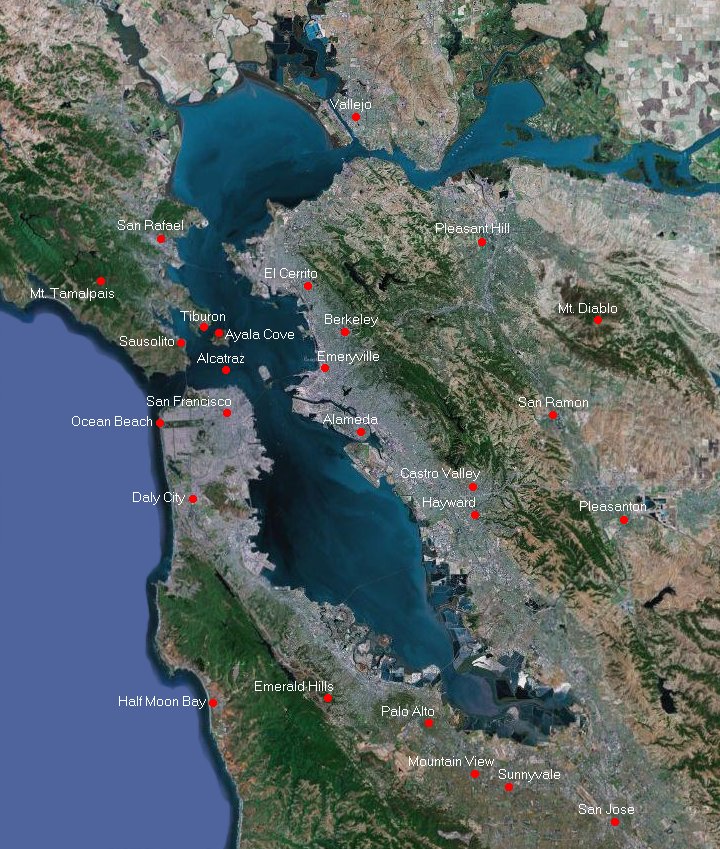 San Francisco Area - How Far Is Santa Clara California From San Francisco
