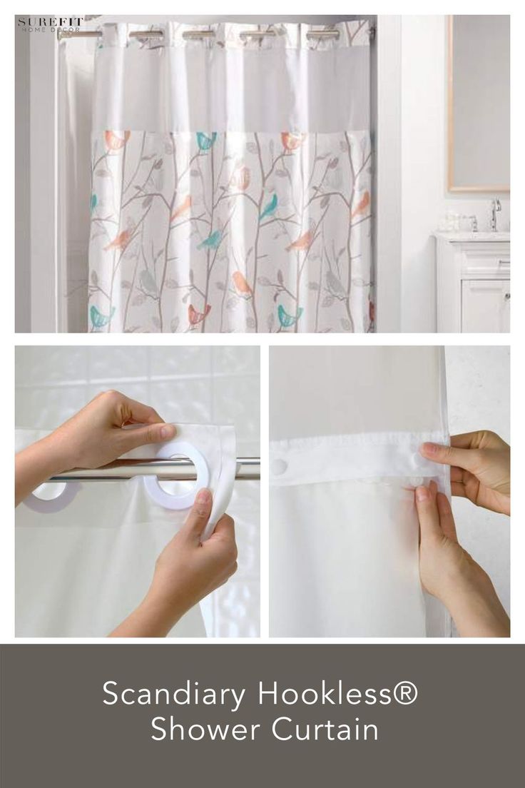 Hookless Shower Curtain Snap Liner Replacement