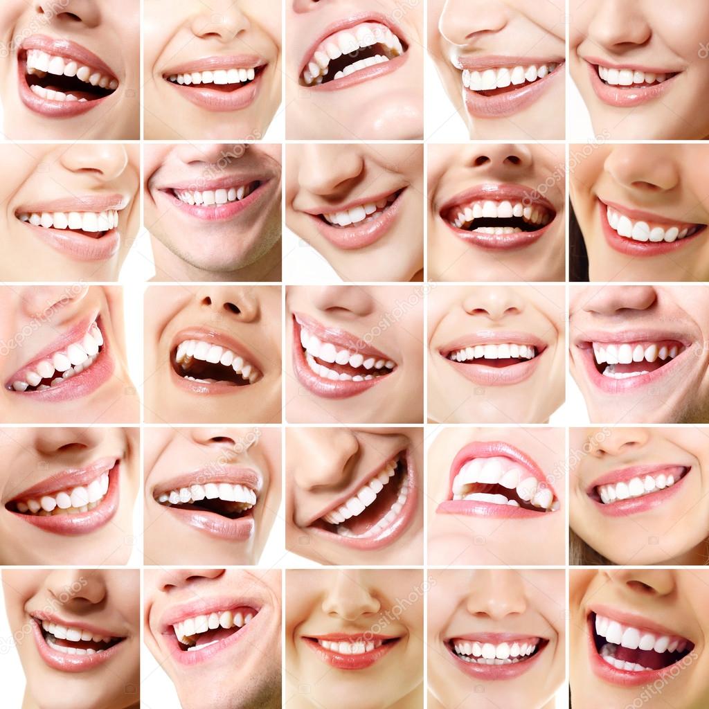 Set of 25 beautiful wide human smiles — Stock Photo © khorzhevska #52014471 - Smiles For Keeps Wilkes Barre Pa