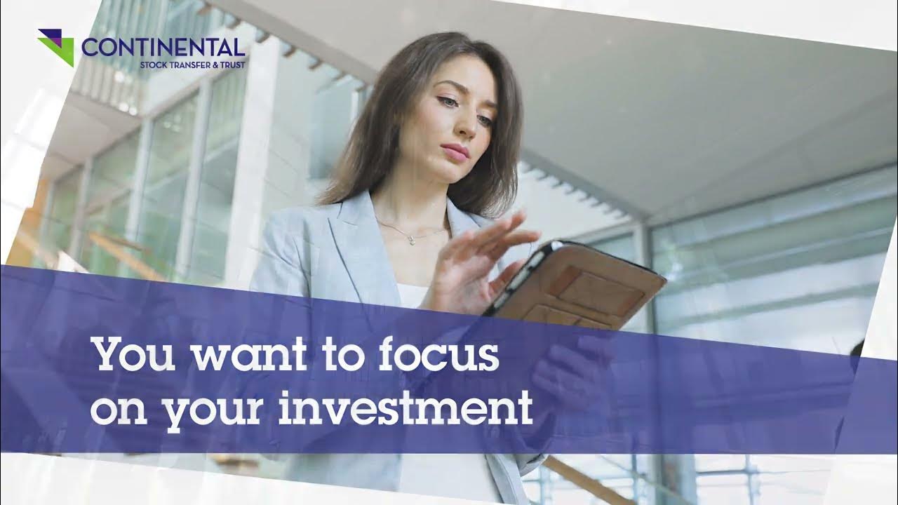 Shareholder Solutions at Continental Stock Transfer & Trust - YouTube - Continental Stock Transfer & Trust Company
