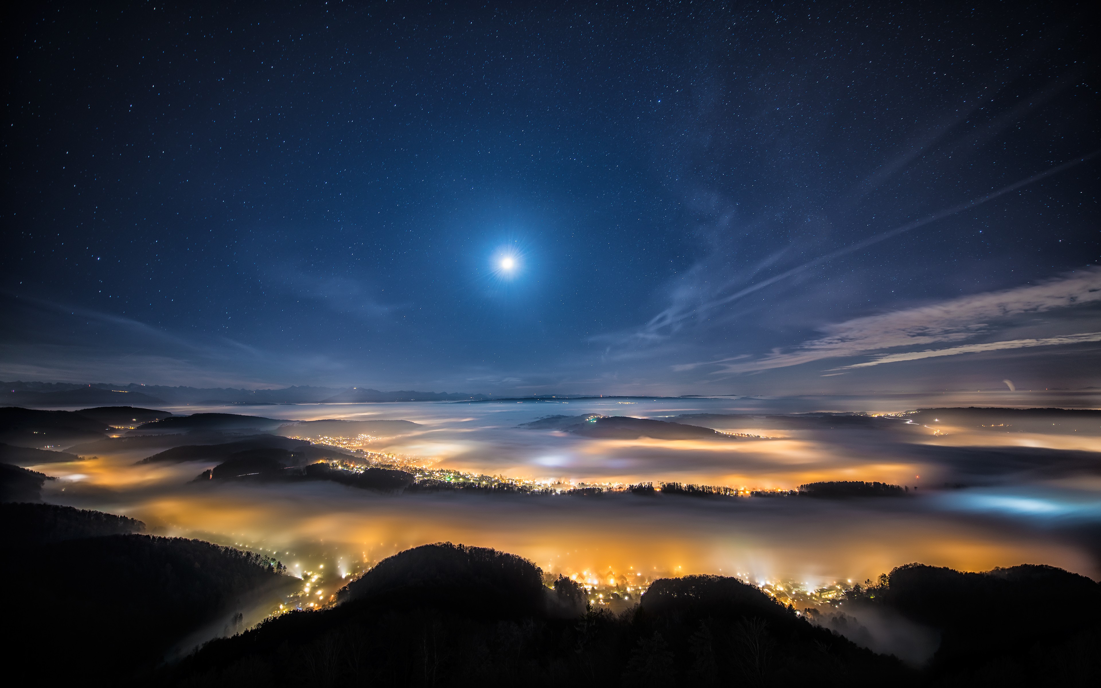 sky, Night, Lights Wallpapers HD / Desktop and Mobile Backgrounds - Night Time Gloves For Dry Hands