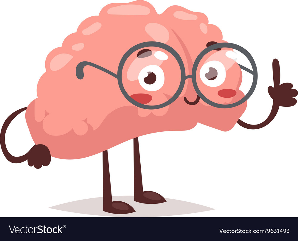 Smart brain character Royalty Free Vector Image - Smart Home Security Las Vegas Nv