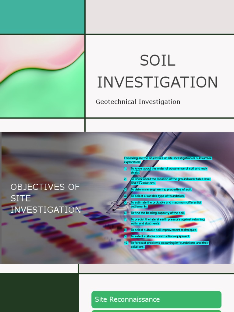 Soil Investigation | PDF | Geotechnical Engineering | Civil Engineering - Technical Report Of Soil Investigation Nyc