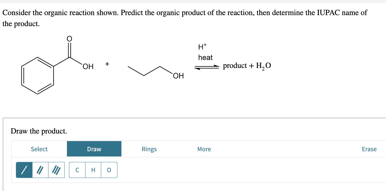 Predict The Product For The Reaction Shown.