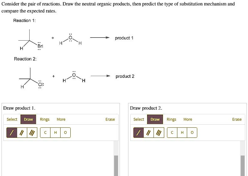 SOLVED: Consider the pair of reactions Draw the neutral organic - Consider The Pair Of Reactions Draw The Neutral Organic Products