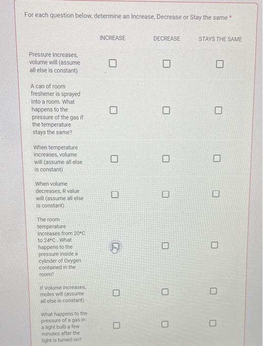 Solved for each question below, determine an increase, | Chegg.com - Consider Whether Each Of The Following Events Would Increase Decrease