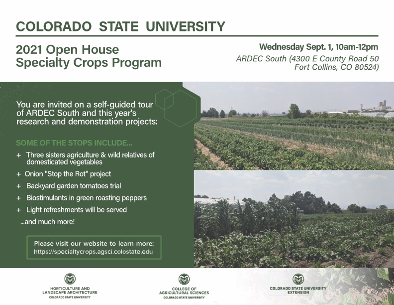 Specialty Crops - Specialty Crops - Ardec South Horticulture Field Research Center
