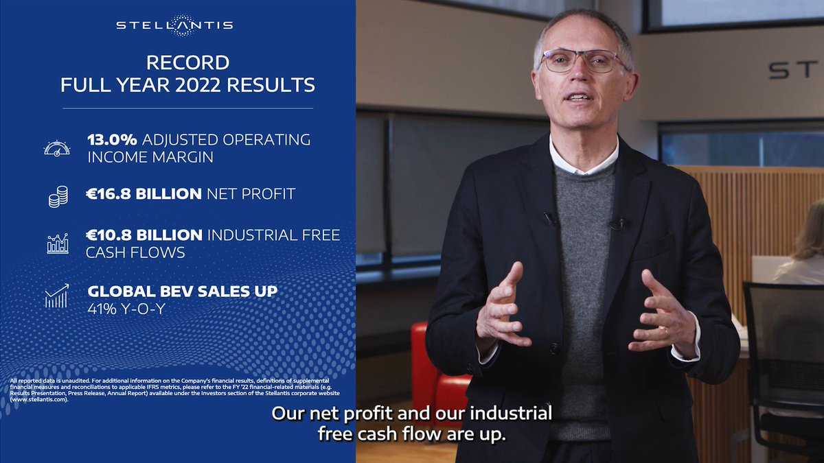 Stellantis on Twitter: "#FY2022 Results: #Stellantis is already on pace - Stellantis Profit Sharing 2025 Update Release Date