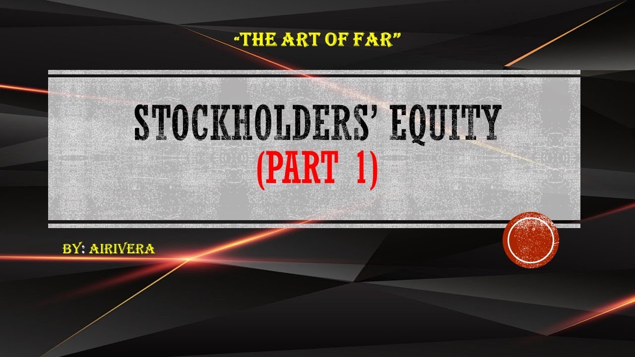 Stockholders Equity Is Not Affected By All