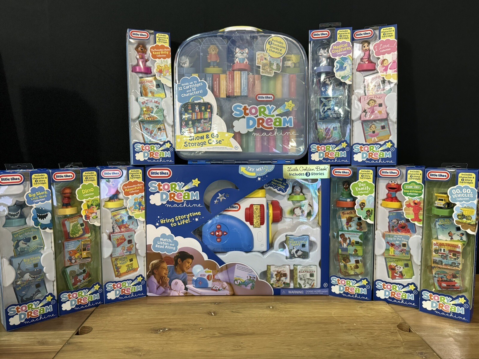 Story DREAM MACHINE Projector Little Tike Books 11-COMPLETE SET+BONUS - Little Tikes Story Dream Machine Books Disney