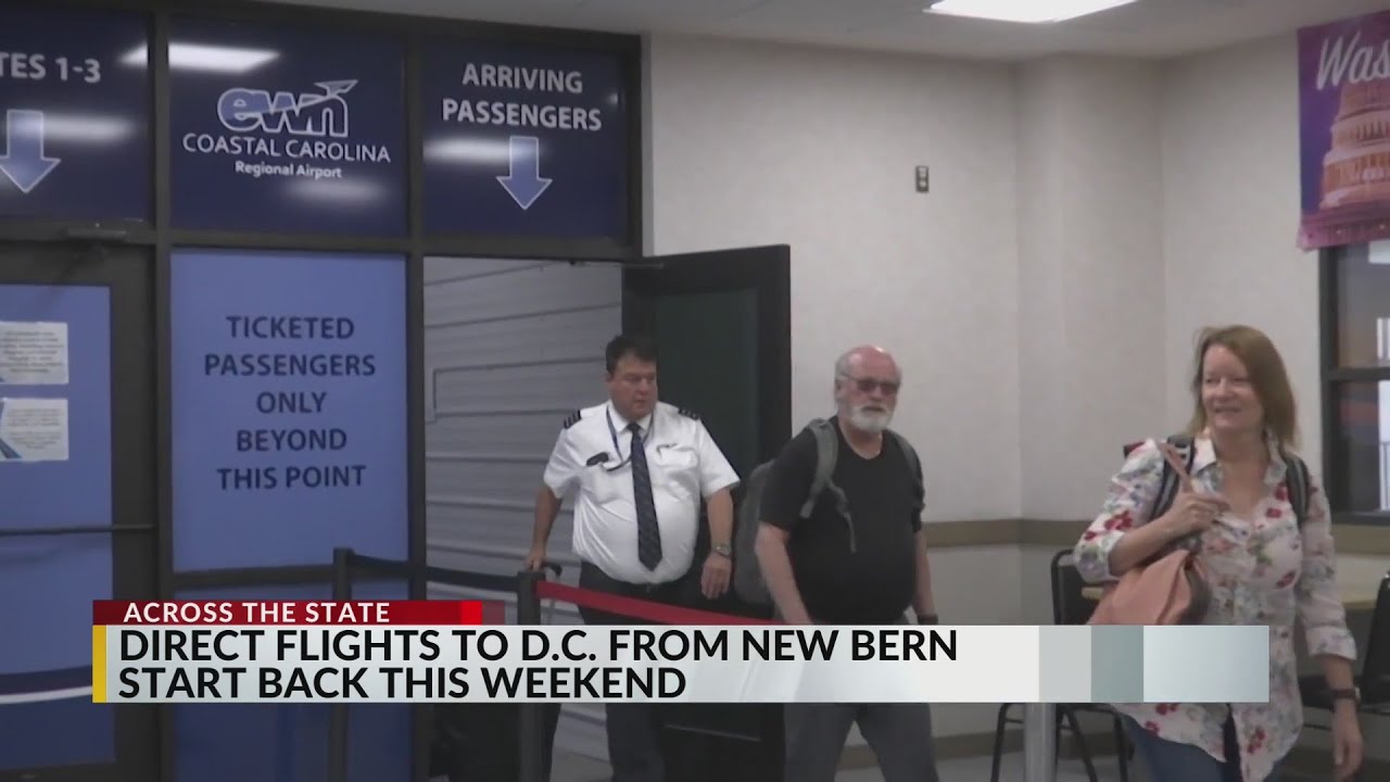 Summer flights to D.C. return to New Bern airport - YouTube - Direct Flights From New Bern Nc