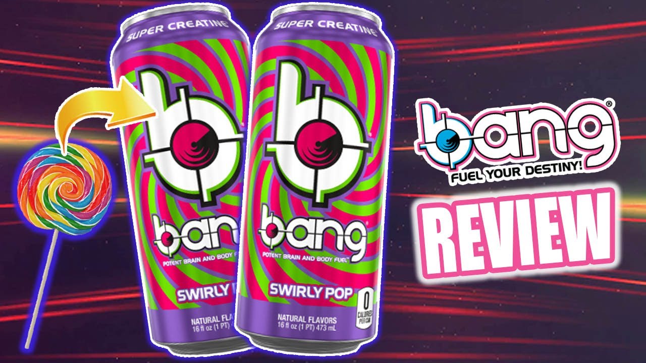 SWIRLY POP *EXCLUSIVE* BANG ENERGY FLAVOR REVIEW - YouTube - Bang Swirly Pop Energy Drink Brand Website