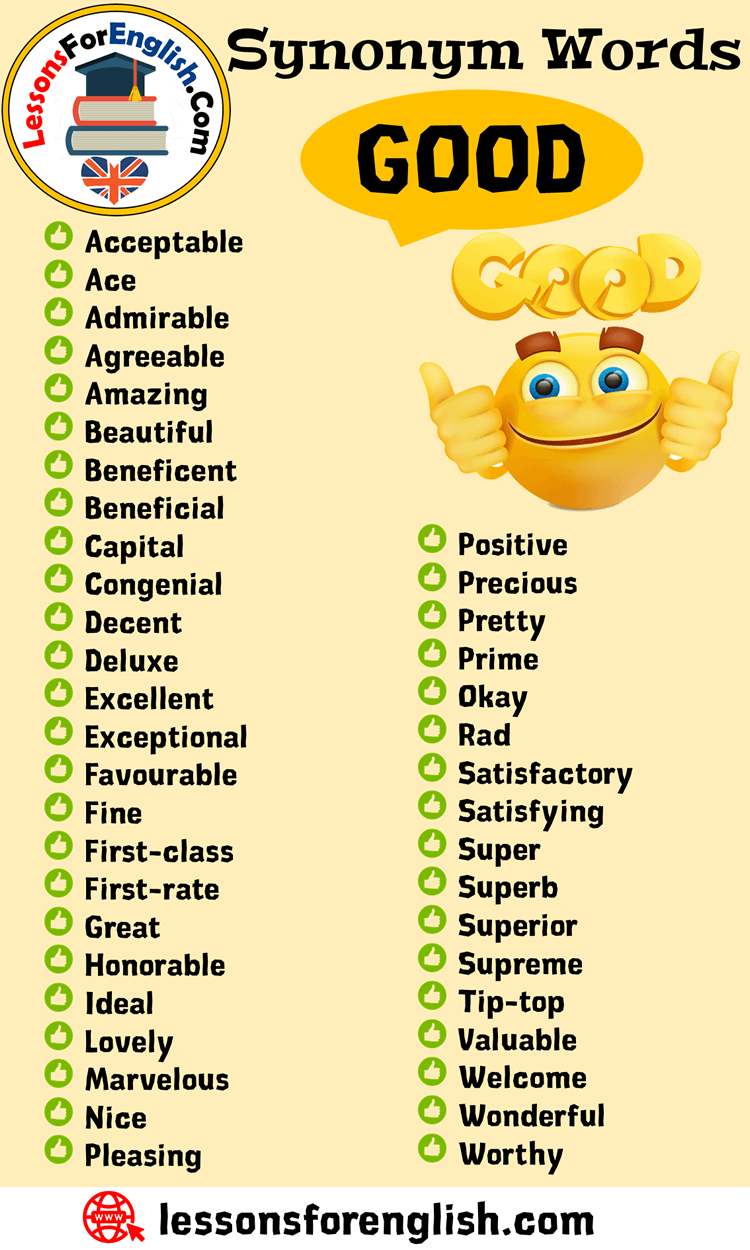 Synonym Words – Good, English Vocabulary Acceptable Ace Admirable - Choose The Word Most Similar To Trustworthy