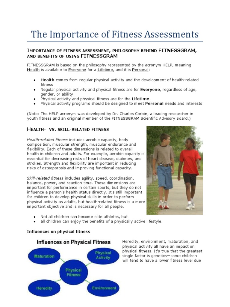 Using Fitness Evaluations To Determine Fitness Levels Is Important To
