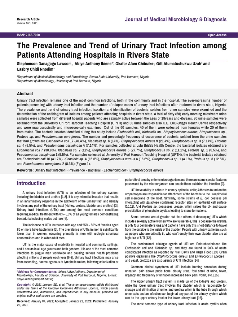 Urinary Tract Infection Statistics Worldwide 2023