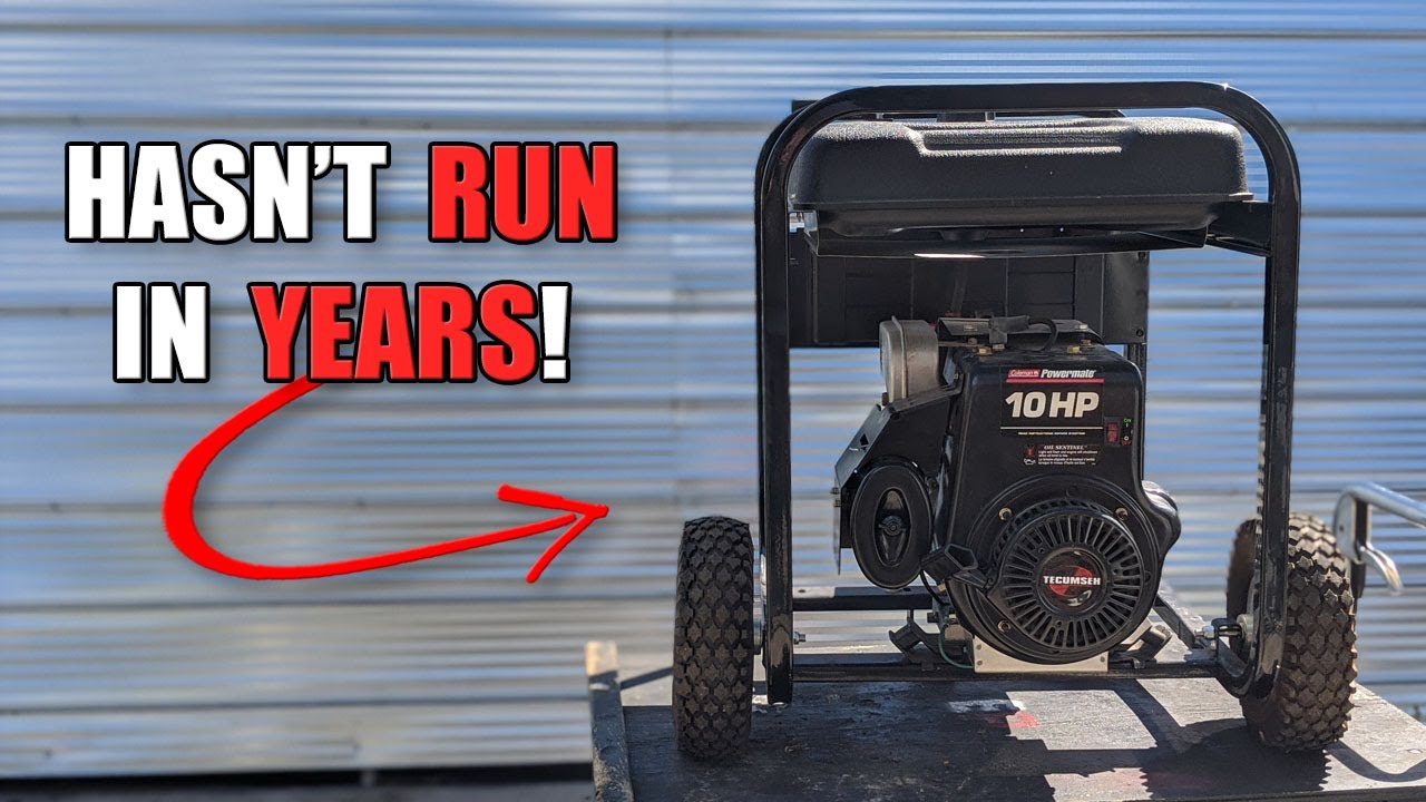 This Generator Hasn't Run in Years! - YouTube - How Long Will My Generator Run