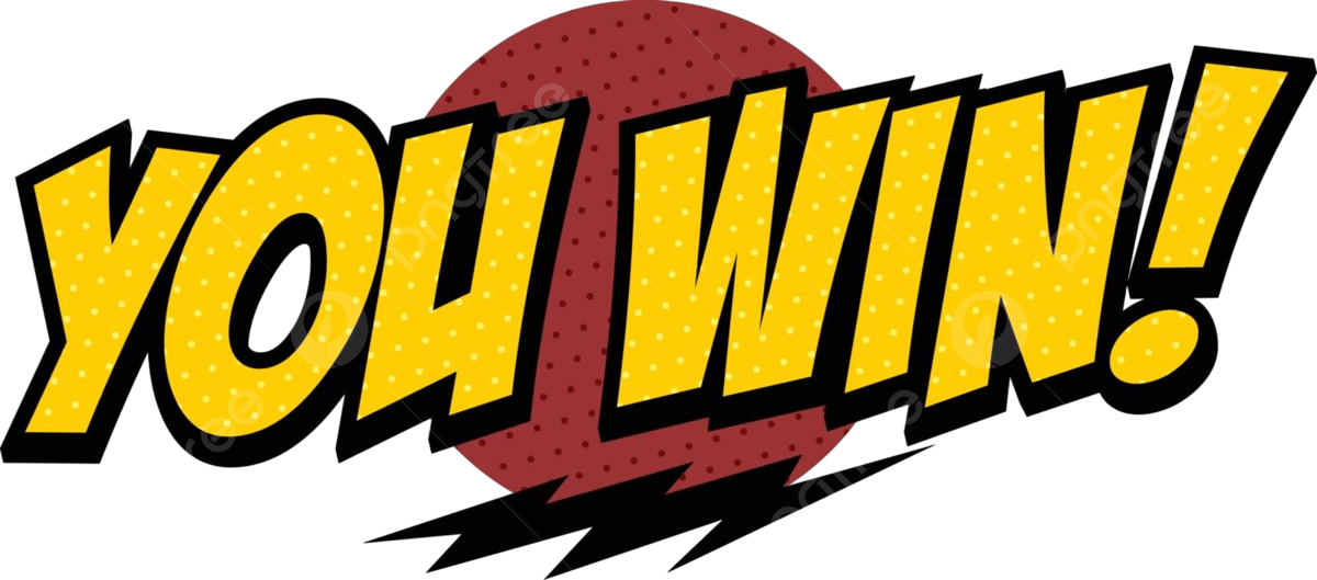 Thunderous Congratulations You Win Text Yellow Win Orange Vector - How To Win Tiktok Live Giveaways