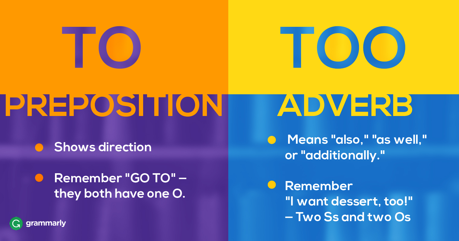 To vs. Too: How Should You Use To and Too? | Grammarly - When To Take Anavar Before Or After Workout