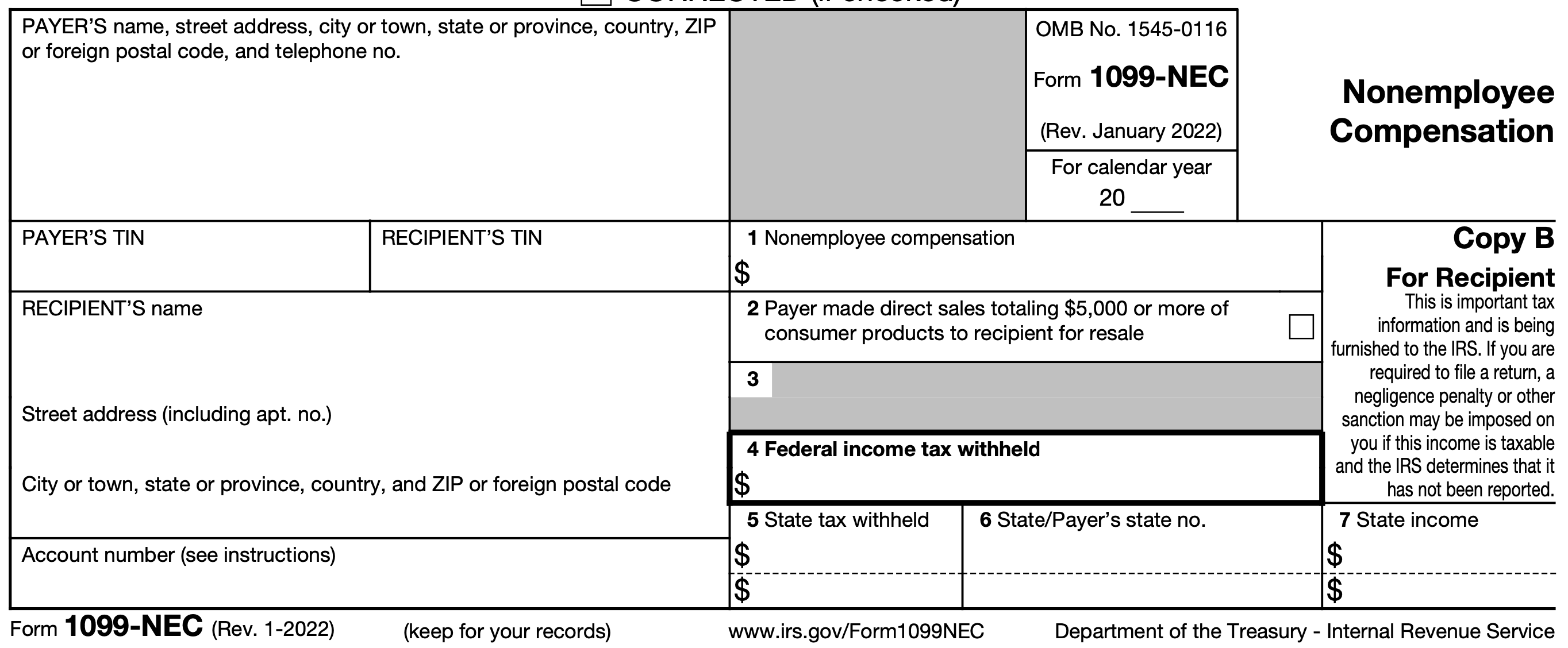 Track1099 1099-NEC filing | Track1099 - 1099 Combined Federal State Filing Program