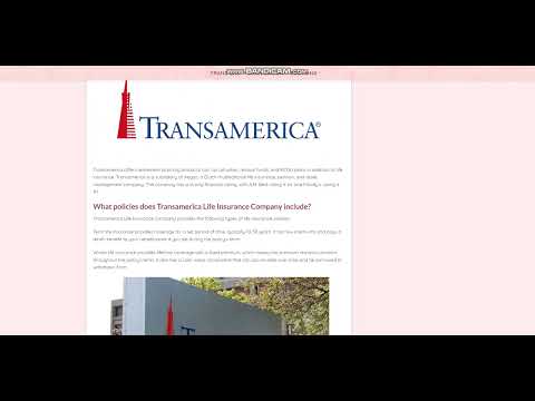 Transamerica Life Insurance Company - YouTube - Transamerica Life Insurance Policy Search Free