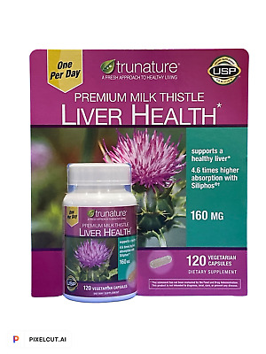 trunature Premium Milk Thistle 160 mg., 120 Vegetarian Capsules | eBay - Trunature Premium Milk Thistle 160 Mg 120 Vegetarian Capsules