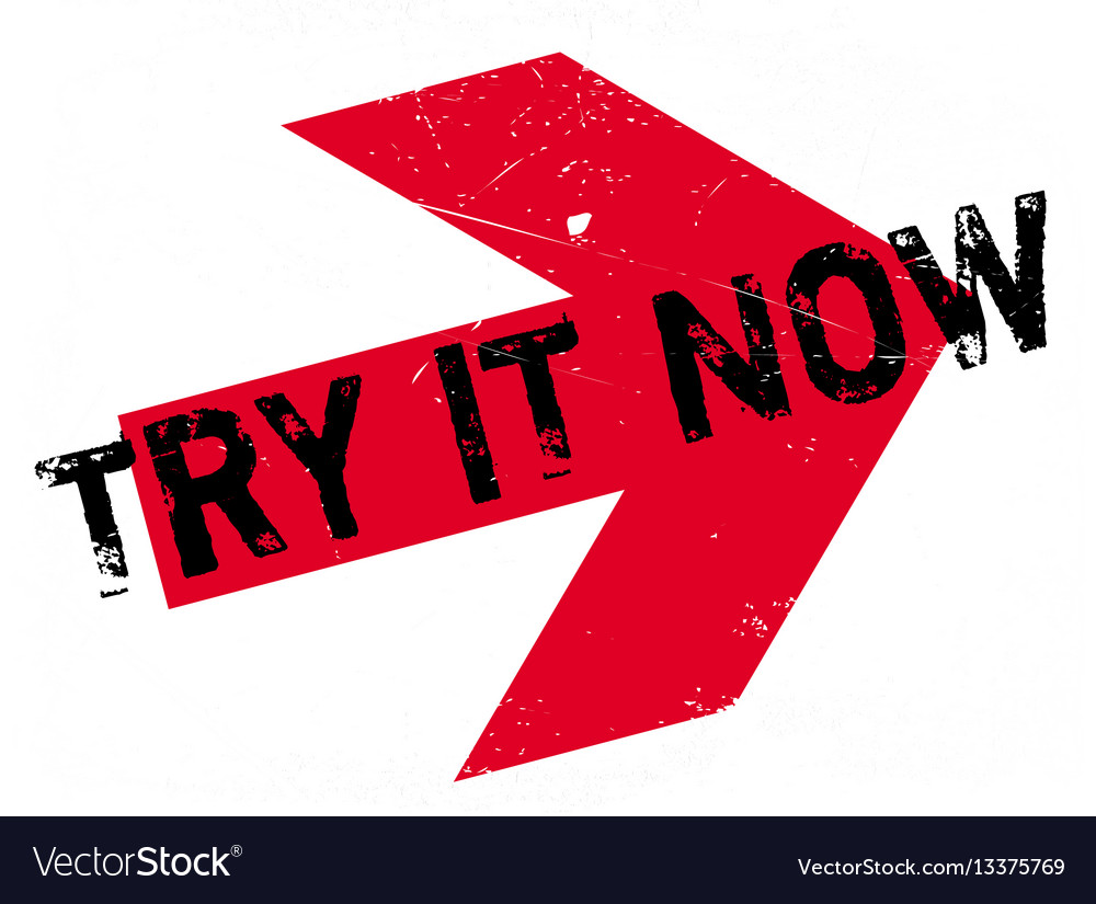 Try it now rubber stamp Royalty Free Vector Image - Try The Total Package Com Reviews Complaints