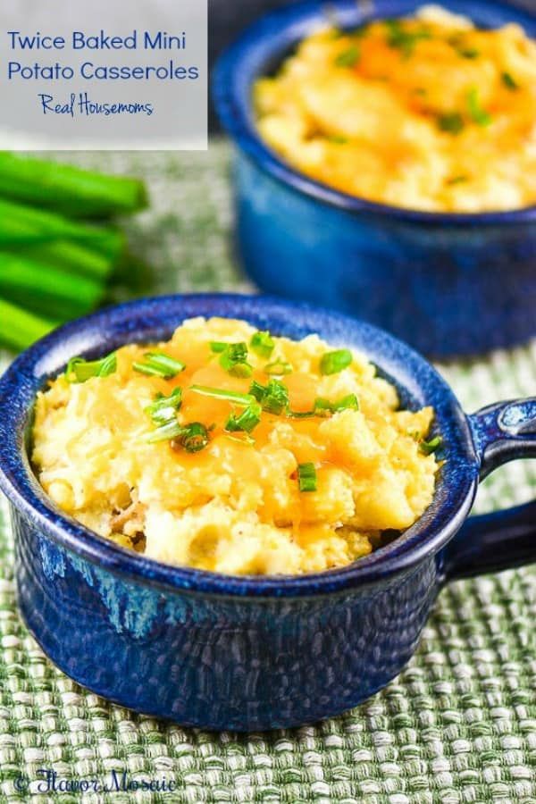 Twice Baked Mini Potato Casseroles | Real Housemoms | Twice baked - Dickey's Barbecue Pit Baked Potato Casserole