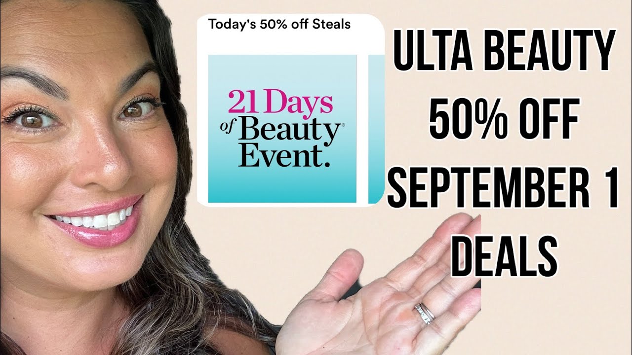 Ulta 21 days of beauty - 50% off sale - products for September 1, 2024 - Ulta 21 Days Of Beauty 2025 Ad