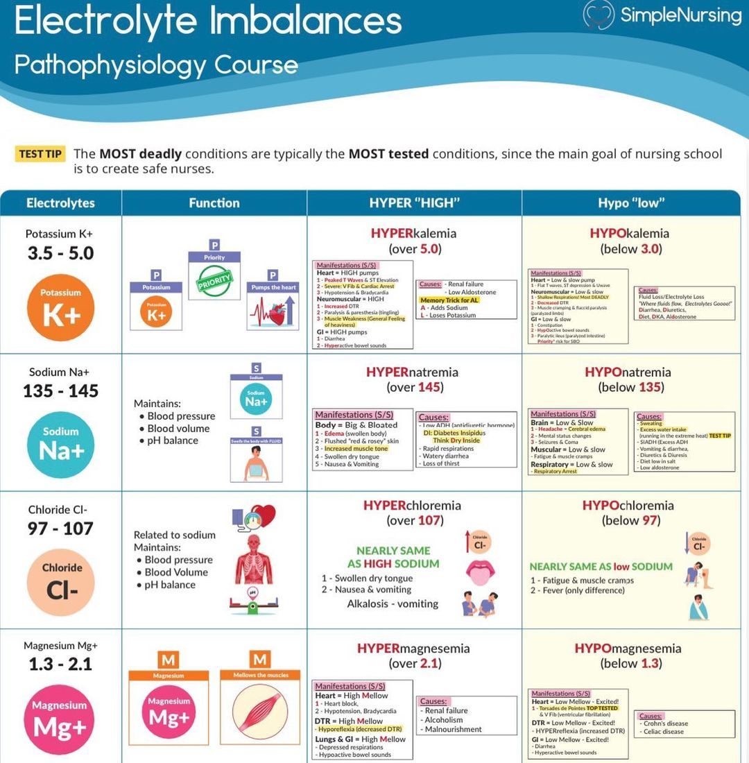 Understanding Electrolyte Imbalances - Fluid And Electrolyte Imbalance Nursing Diagnosis