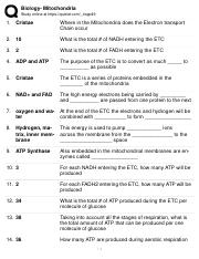 Select All Of The True Statements Regarding Mitochondria.