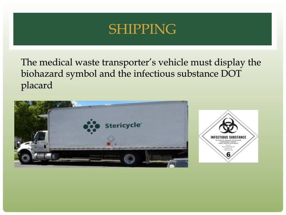 Regulated Medical Waste Falls Into Which Dot Packaging Group