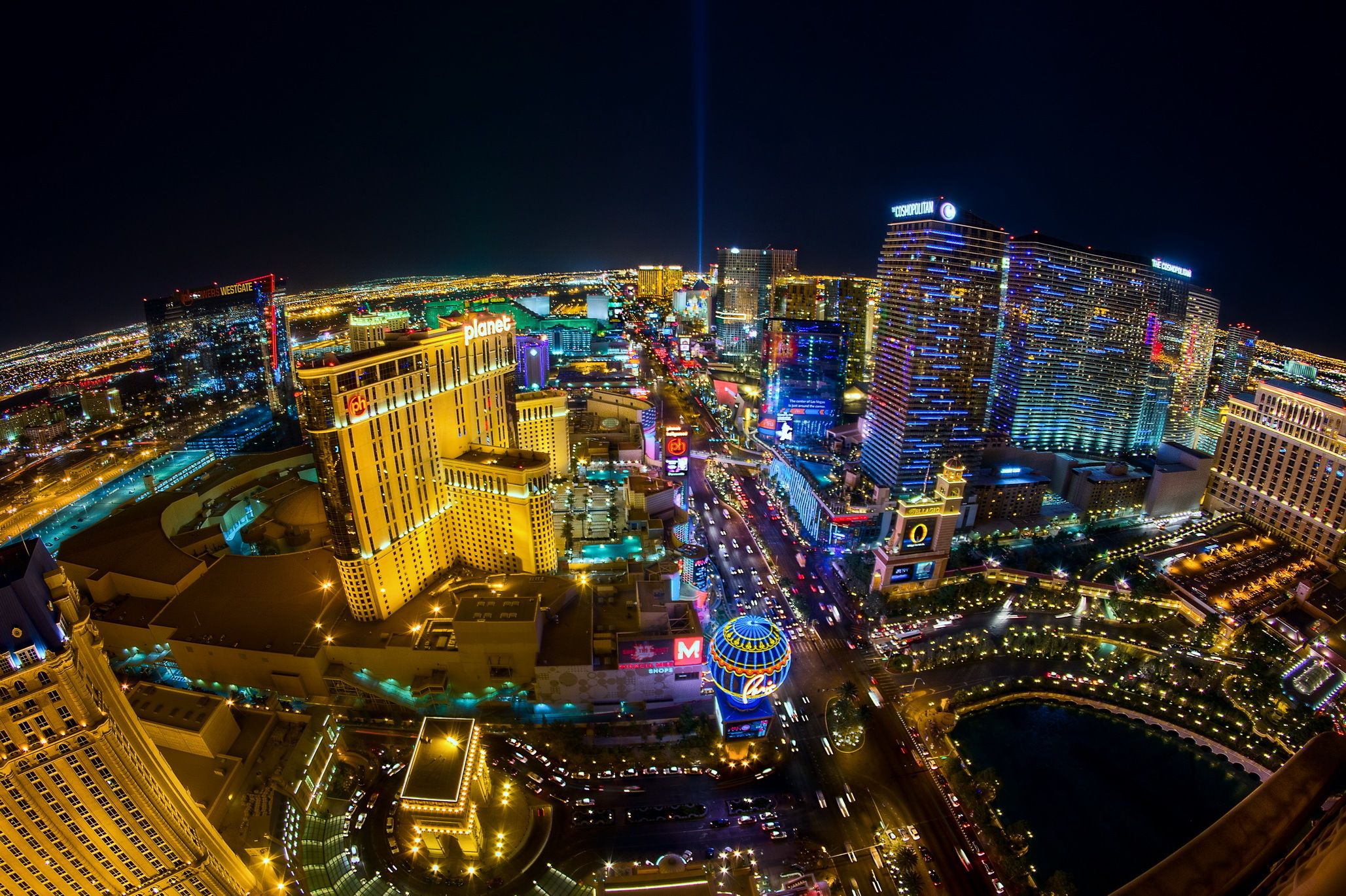 Vibrant Las Vegas Nightscape - HD Wallpaper - Vegas Aces No Deposit Bonus 2024