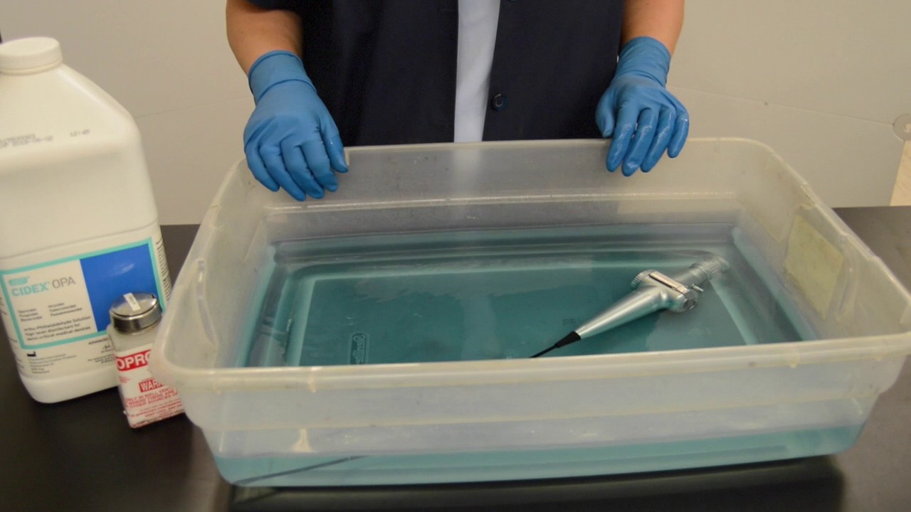 Video 5 High Level Disinfection for your Optim ENTityXL/SDXL Endoscope - High Level Disinfectant Mostly In Dialysis Endoscopy And Laboratories