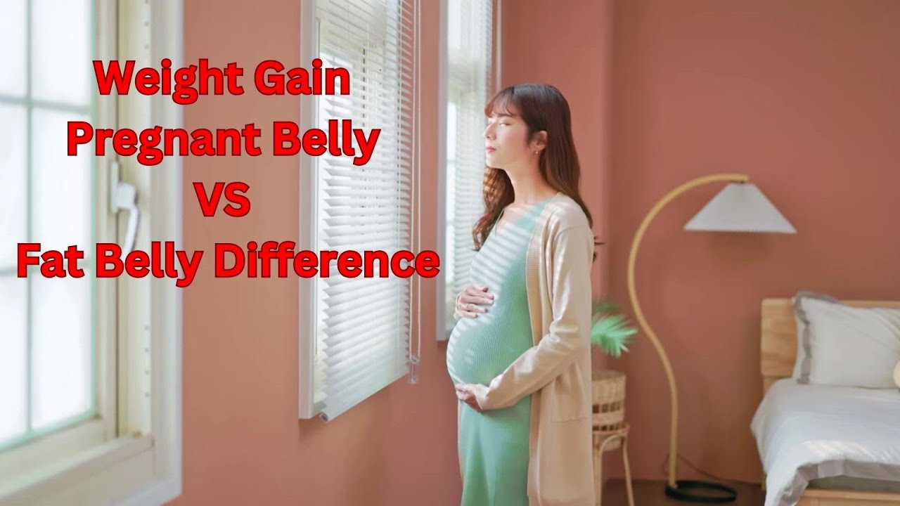 Weight gain pregnant belly vs fat belly difference - YouTube - Difference Between A Fat Belly And A Pregnant Belly