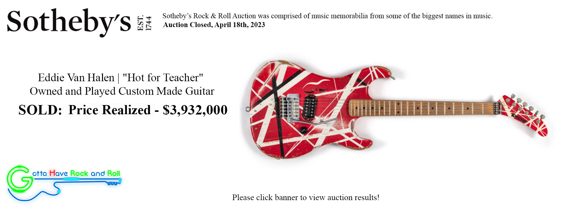 Welcome to Gotta Have It! Collectibles, Inc. - Gotta Have Rock And Roll Auction